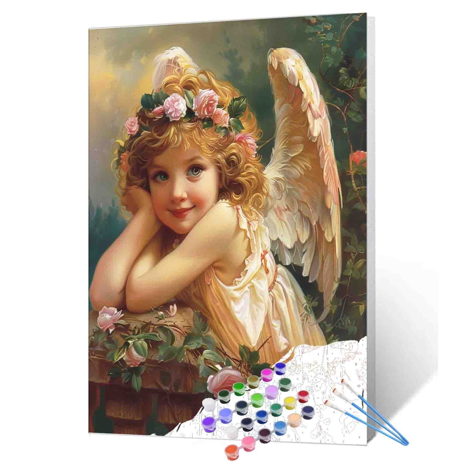 tucocoo-paint-by-numbers-smiling-garden-angel-malen-nach-zahlen-40x50 image 1