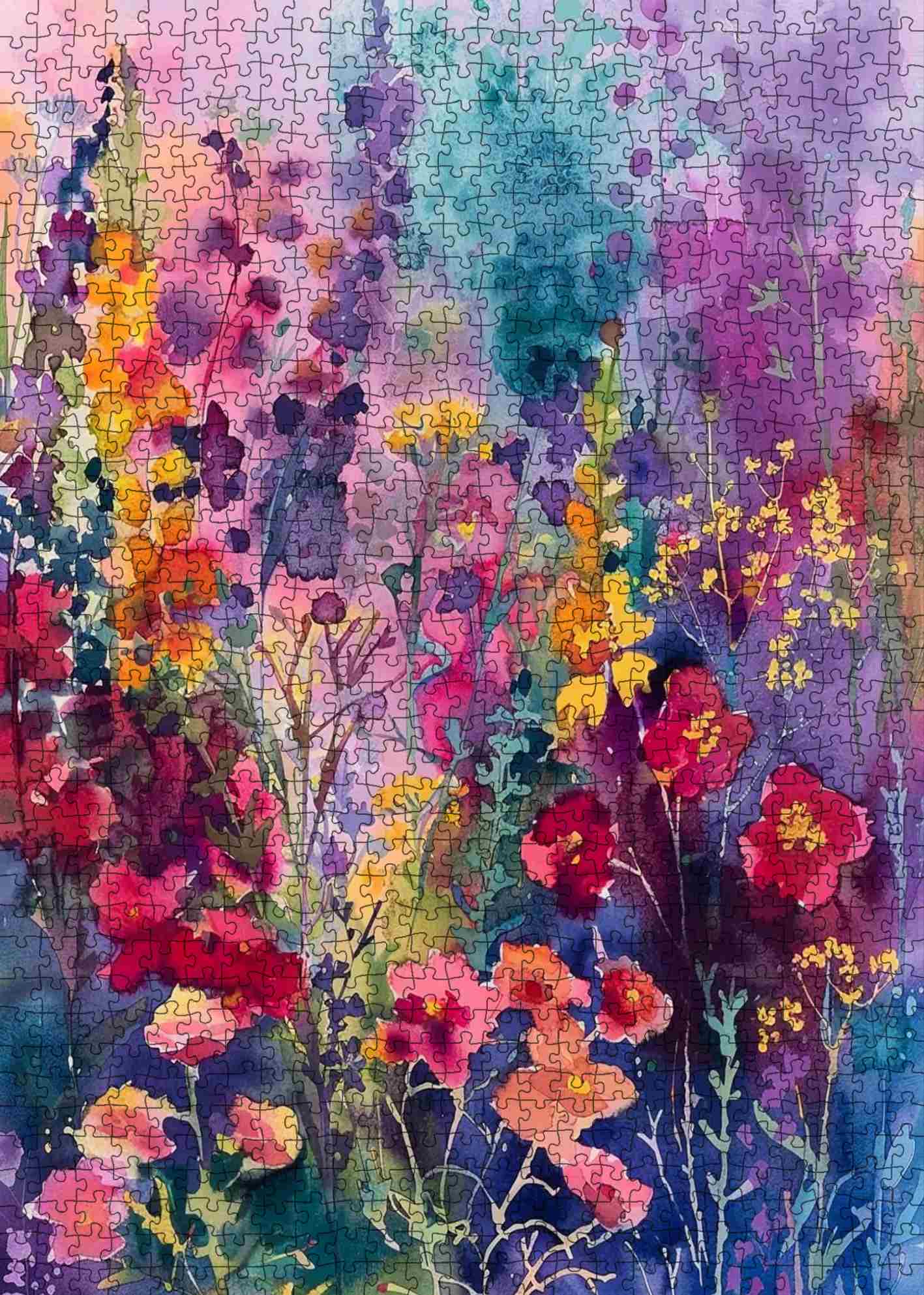 tucocoo-watercolor-garden-bloom-puzzle-1000-teile-aquarell image 2