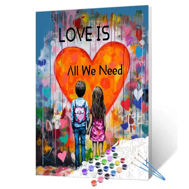 tucocoo-love-is-all-we-need-malen-nach-zahlen-40x50cm-ohne-rahmen image 1
