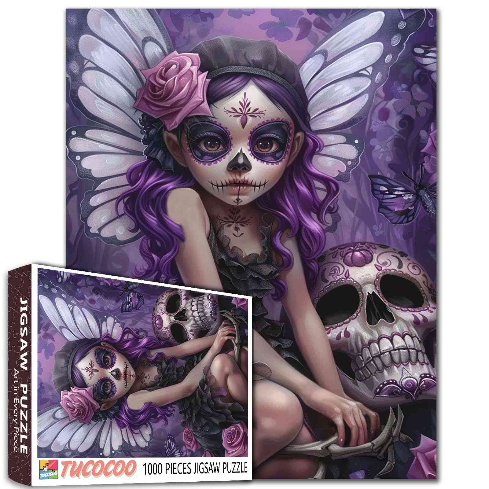 tucocoo-purple-fairy-skeleton-puzzle-1000-teile-fantasy image 1