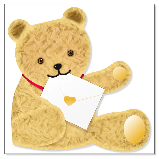 otter-house-special-delivery-teddy-bear-ted-3d-gru-karte-tier image 1