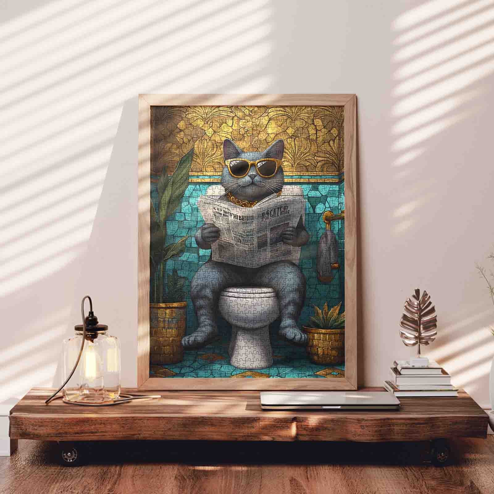 tucocoo-cool-cat-bathroom-puzzle-1000-teile-katze image 3