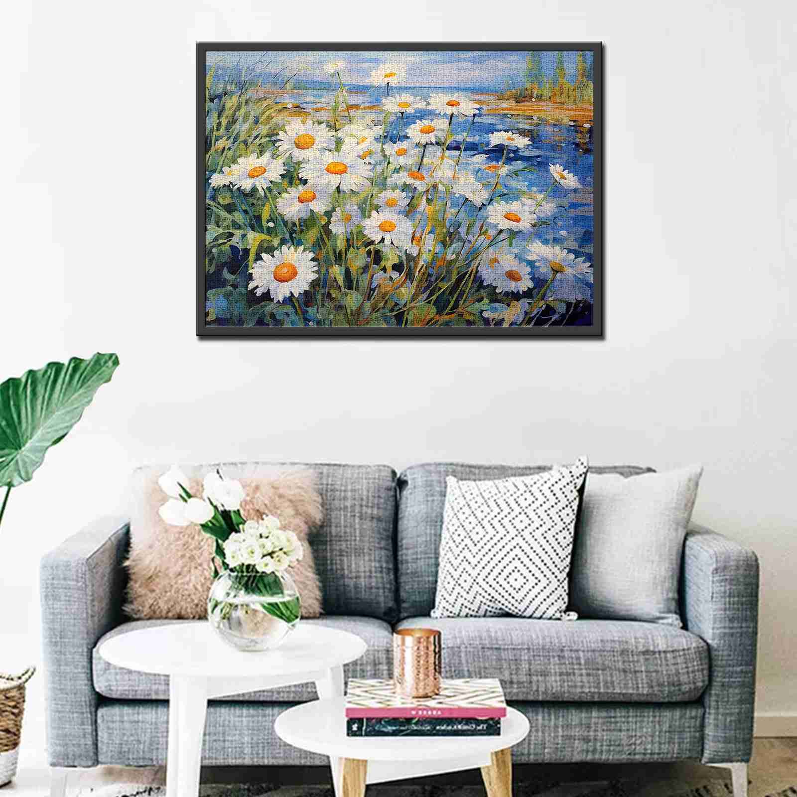 tucocoo-jigsaw-puzzles-daisies-by-the-river-puzzle-1000-teile-blumen image 3