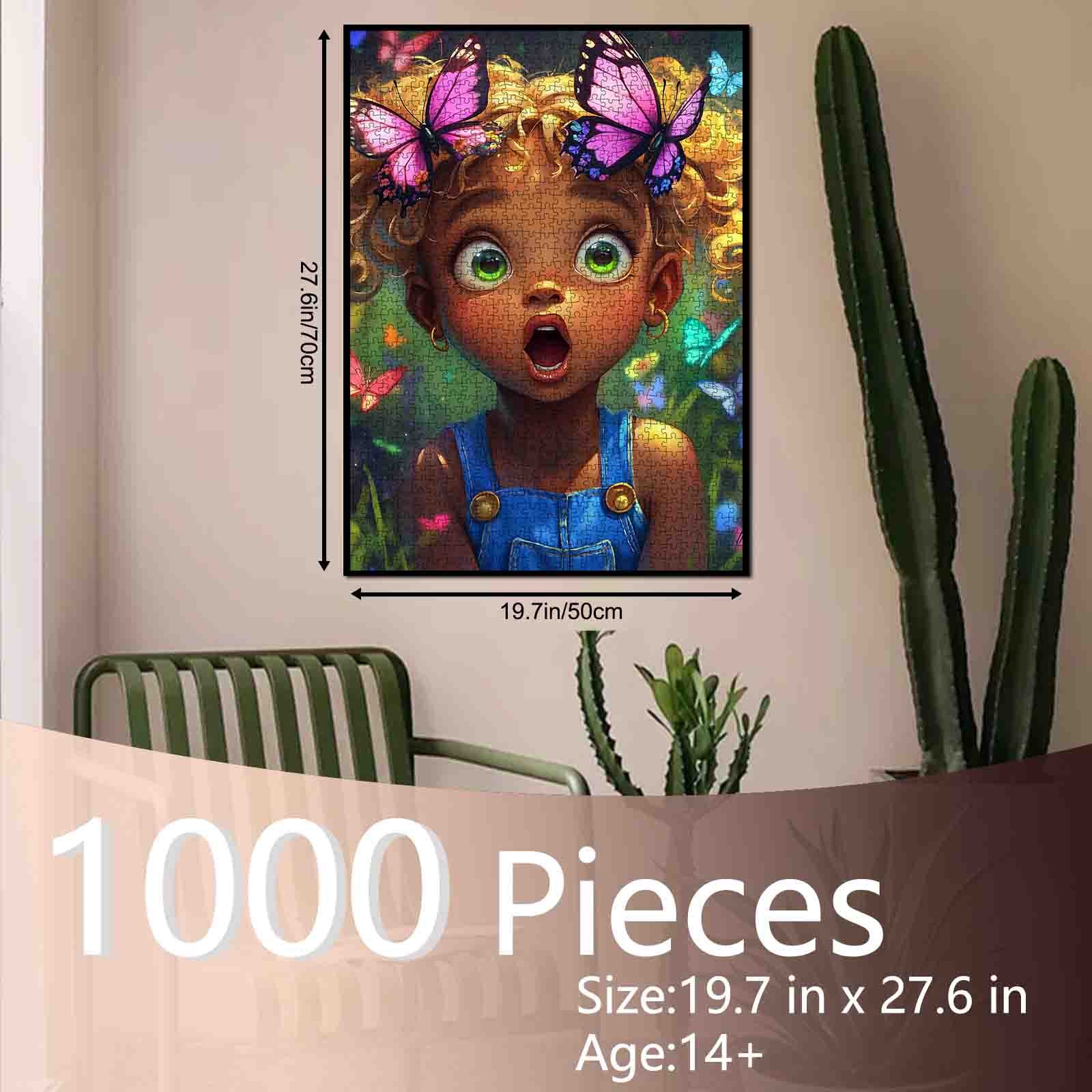 tucocoo-jigsaw-puzzles-butterfly-wonder-girl-puzzle-1000-teile-schmetterling image 5