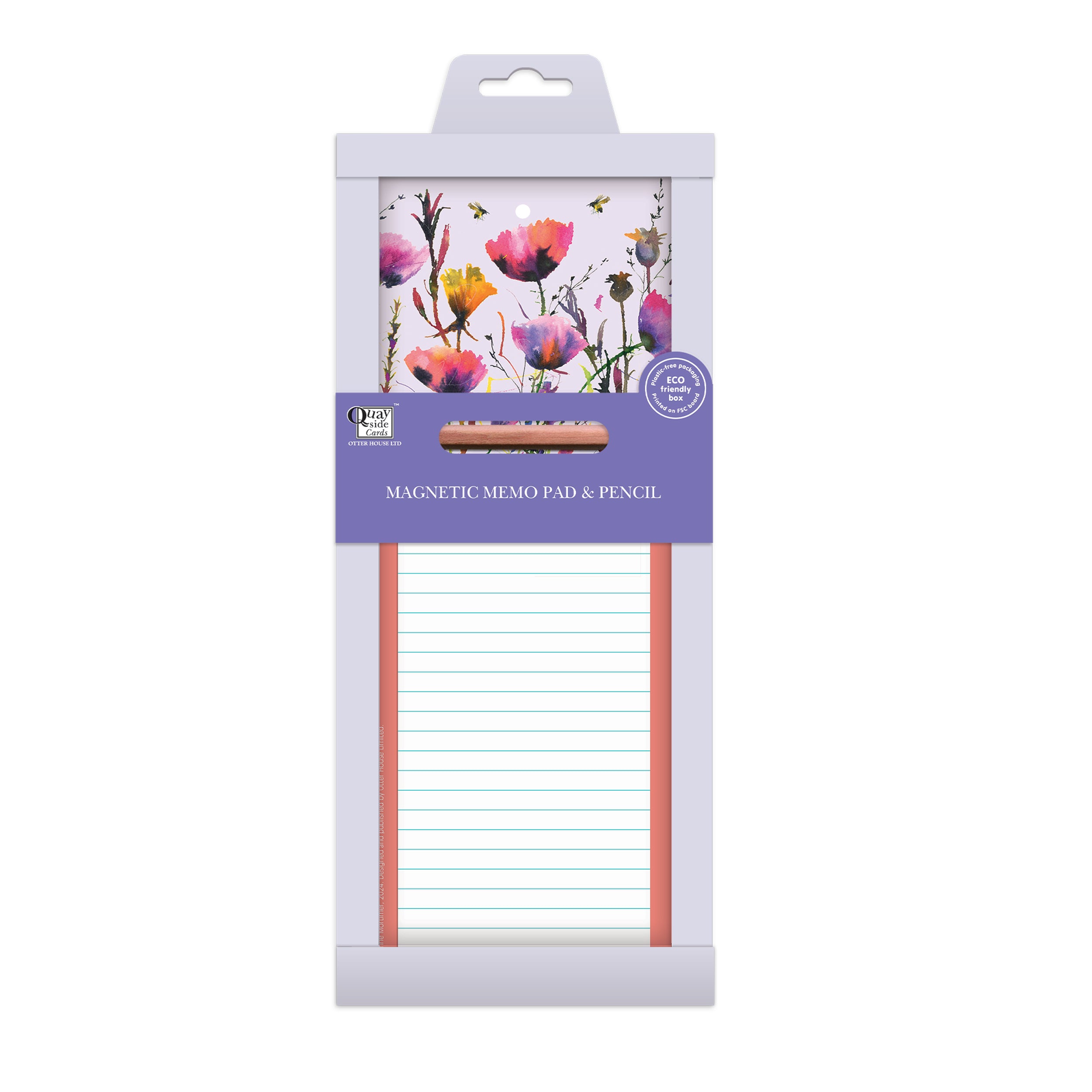 otter-house-stationery-gift-colourful-garden-notizblock-magnetisch-bunt image 2