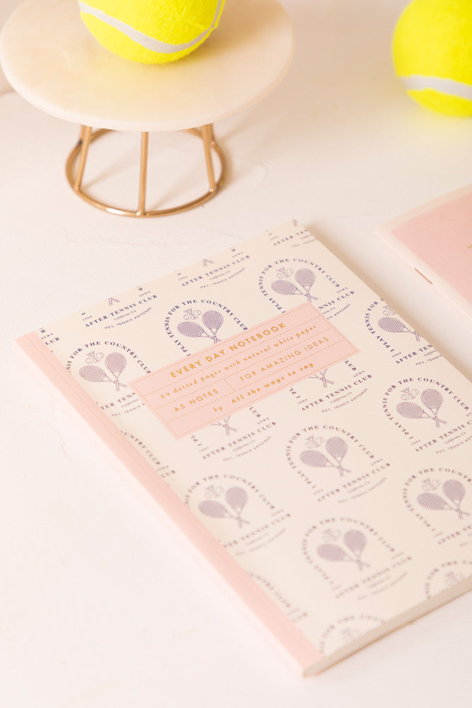 all-the-ways-to-say-after-tennis-notebook-a5-notizbuch-goldfolie image 2