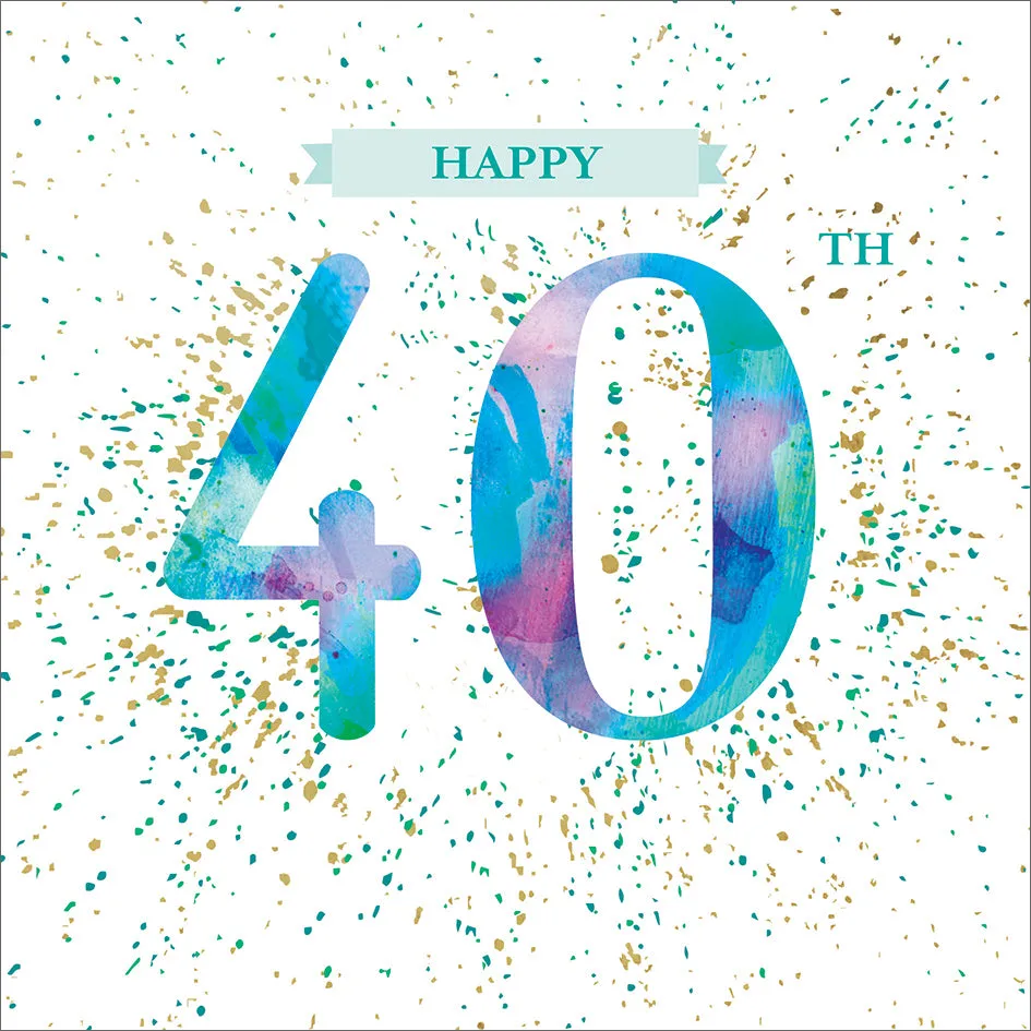 otter-house-age-to-celebrate-40-geburtstagskarte image 1