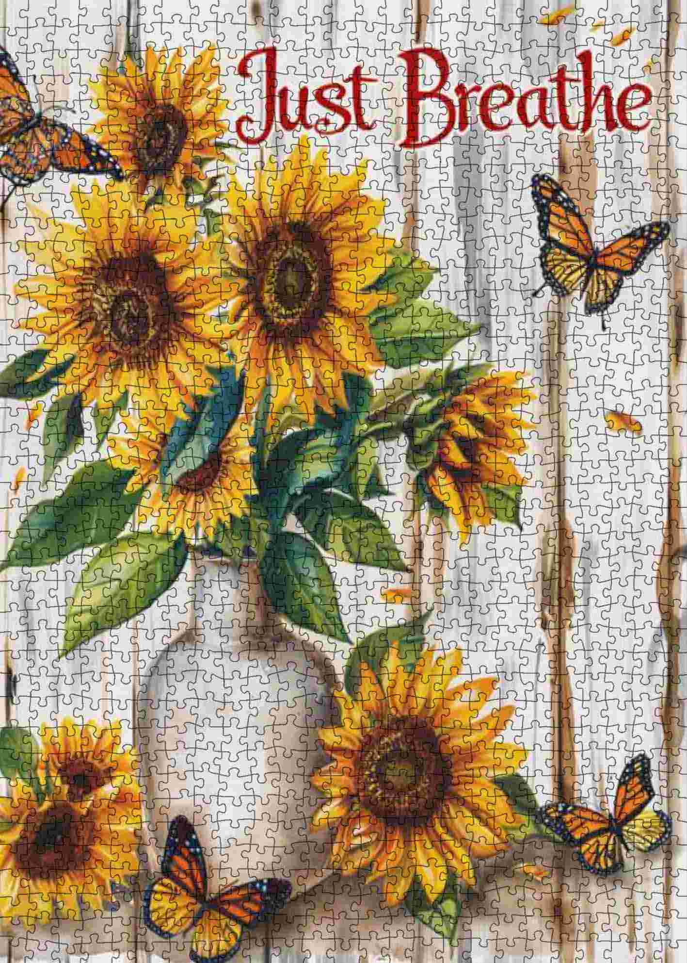 tucocoo-sunflowers-butterfly-puzzle-1000-teile-blumen image 2