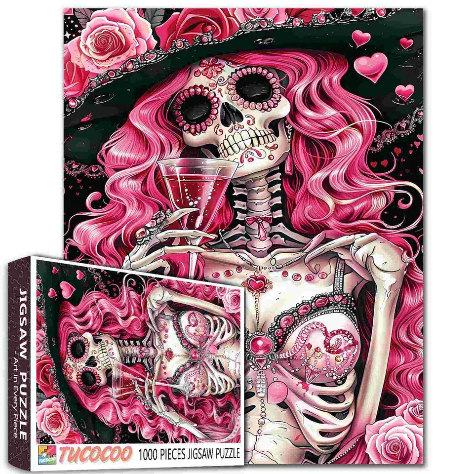 tucocoo-gothic-skeleton-evening-gown-puzzle-1000t image 1