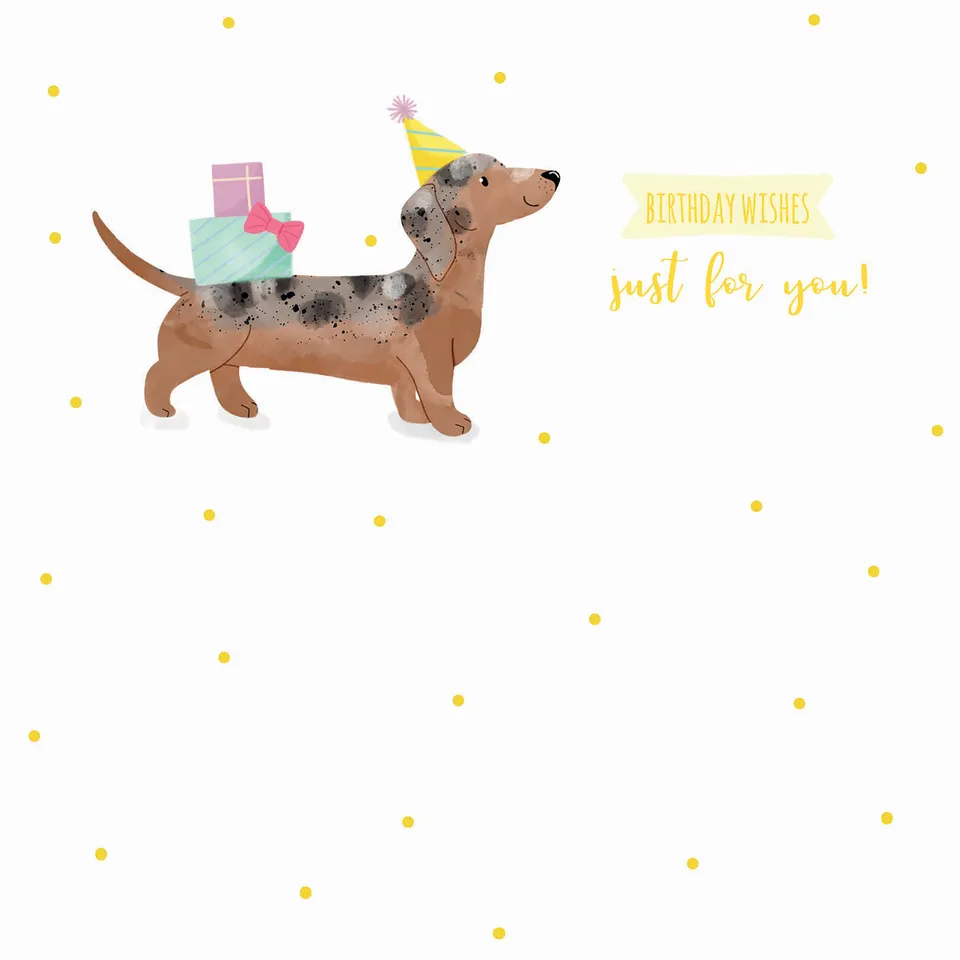 otter-house-party-animals-geburtstagskarte-sausage-dog-dackel image 1