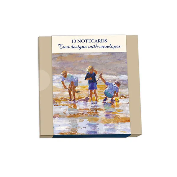 otter-house-notecard-set-kinder-am-strand-10er-box image 1