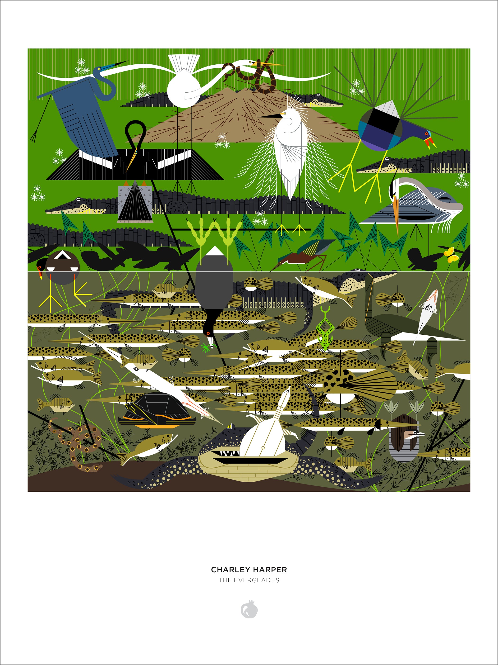 pomegranate-charley-harper-everglades-1000-teile-puzzle image 3
