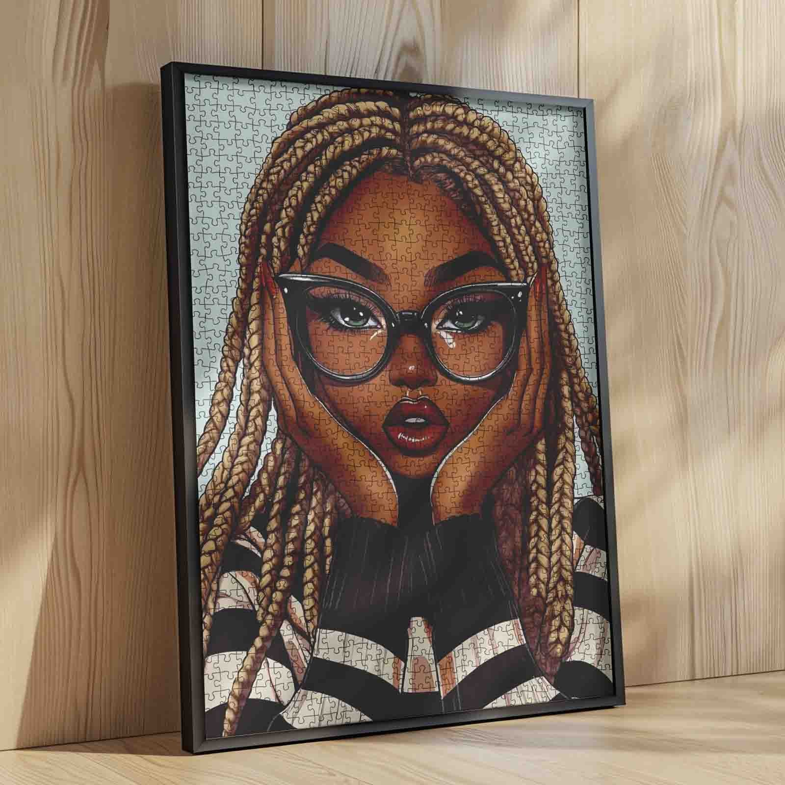 tucocoo-stylish-braided-beauty-portrait-puzzle-1000-teile-frau image 4