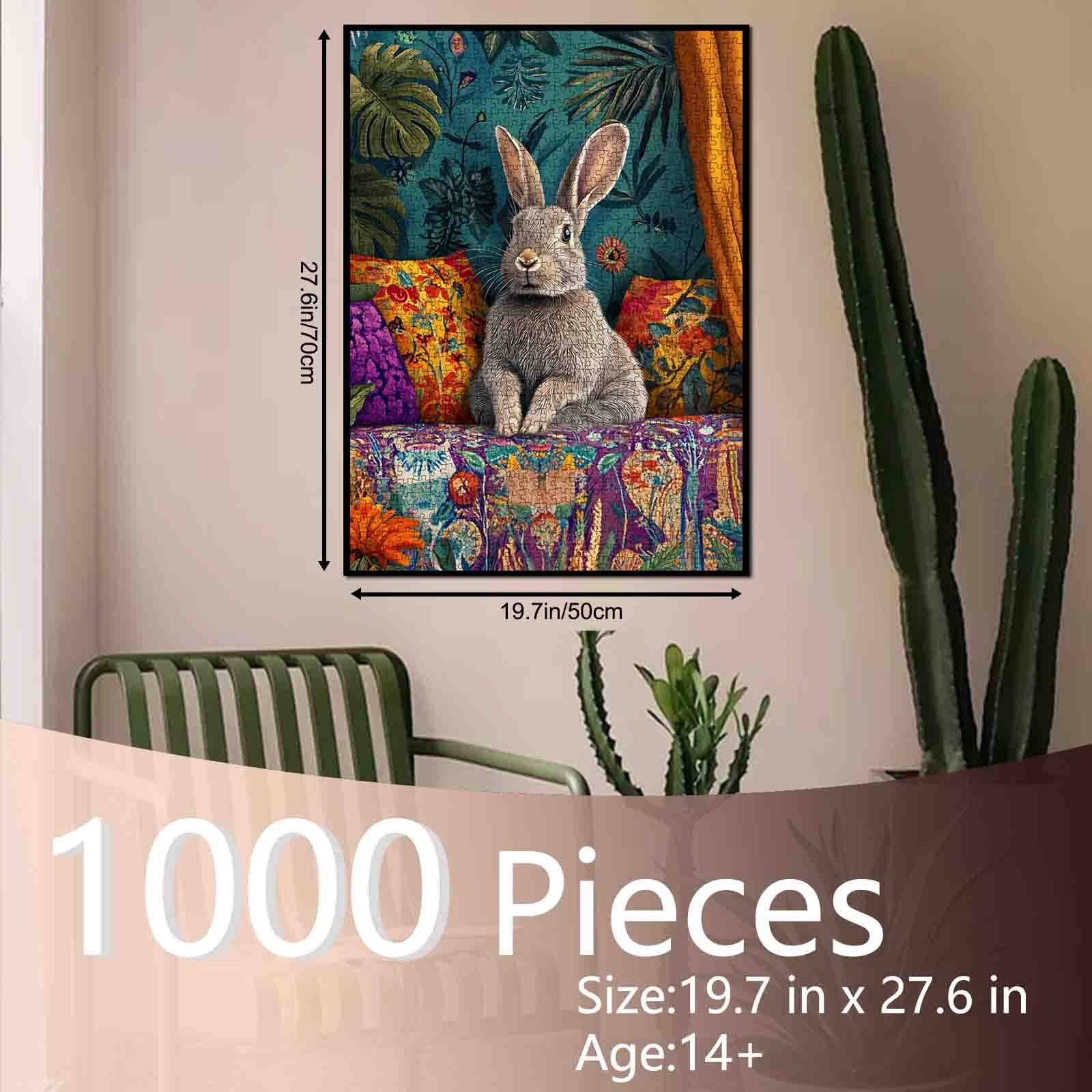 tucocoo-boho-bunny-on-sofa-puzzle-1000-teile-hase image 5