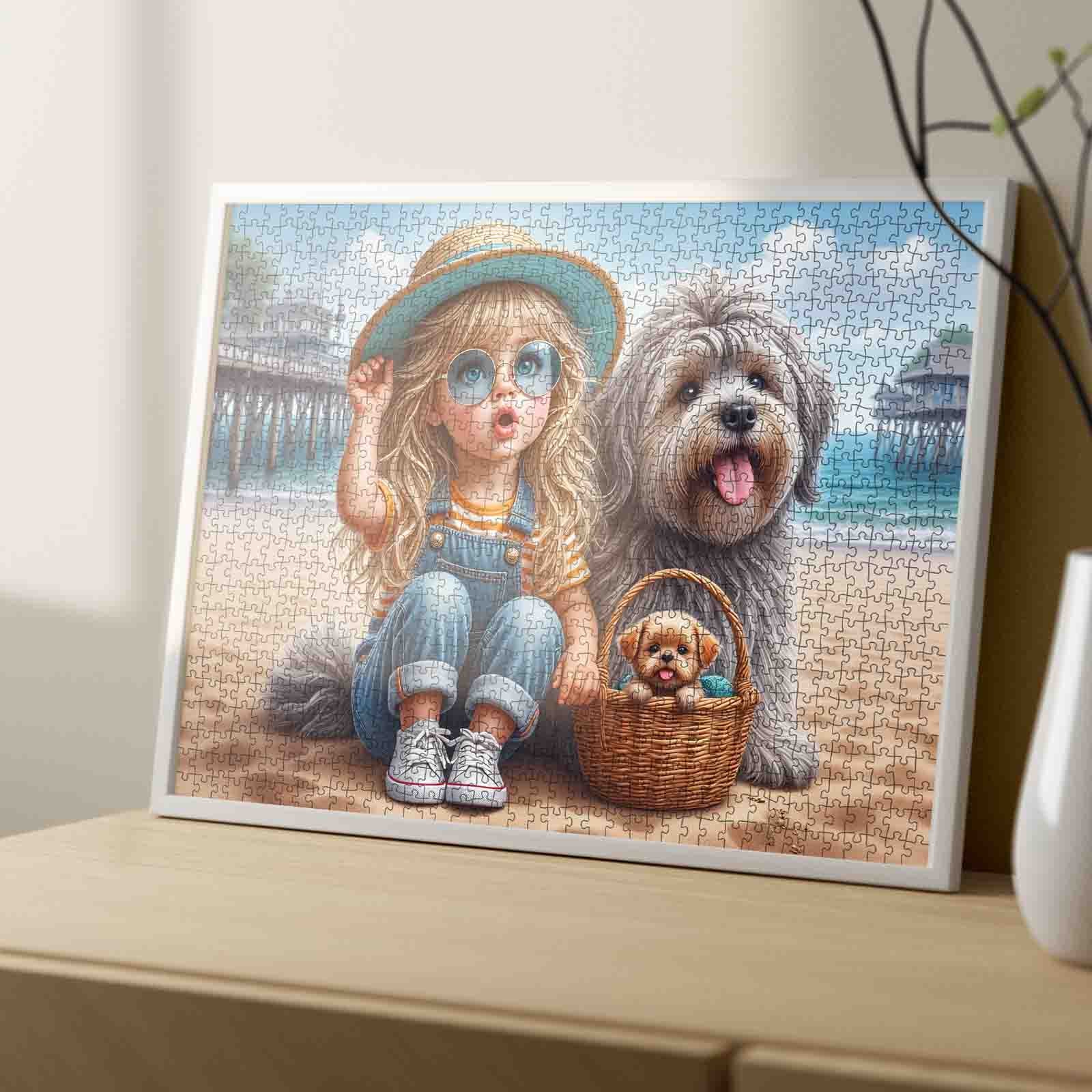 tucocoo-beach-day-girl-and-dogs-puzzle-1000-teile-strand image 4