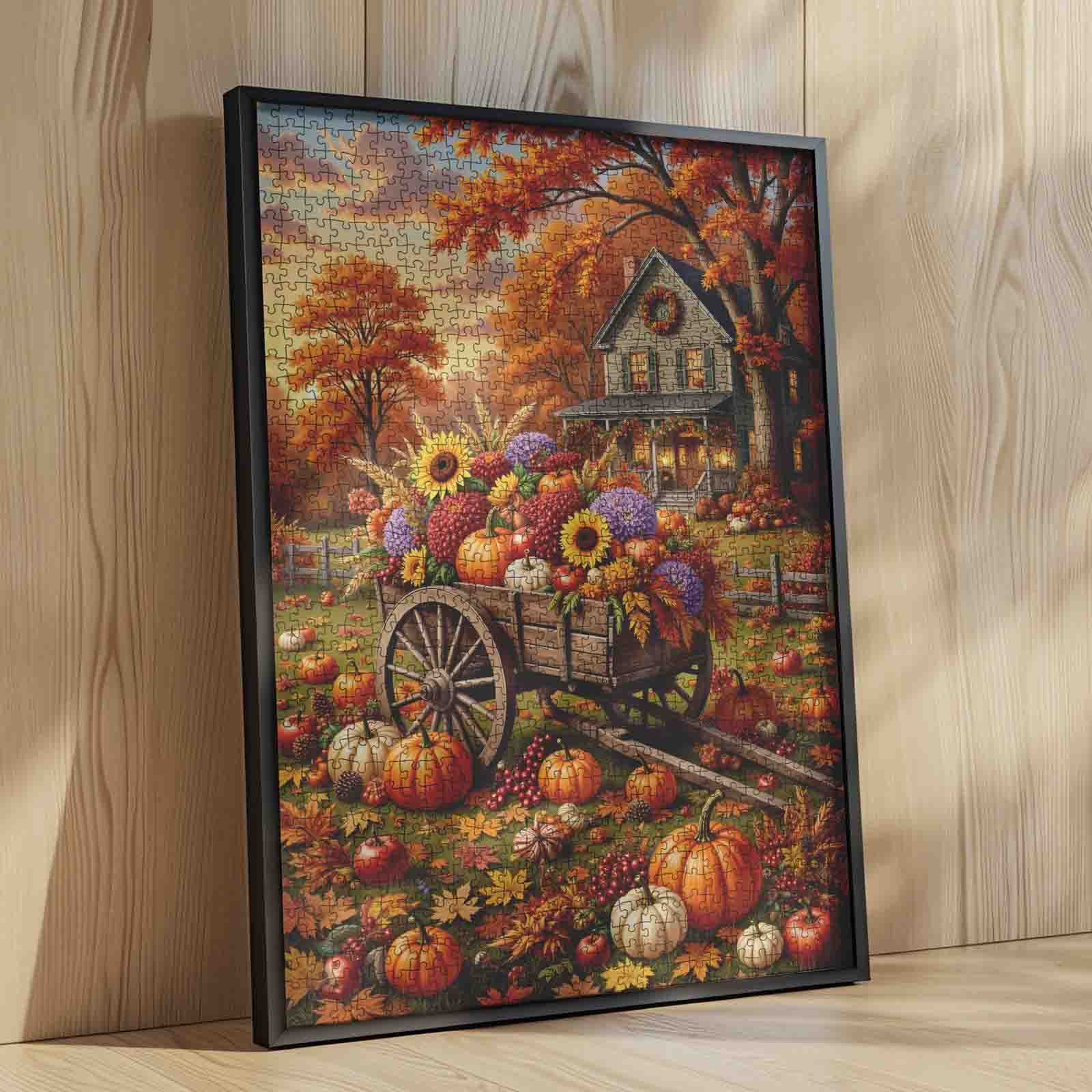 tucocoo-autumn-harvest-flower-wagon-puzzle-1000-teile-herbst image 4