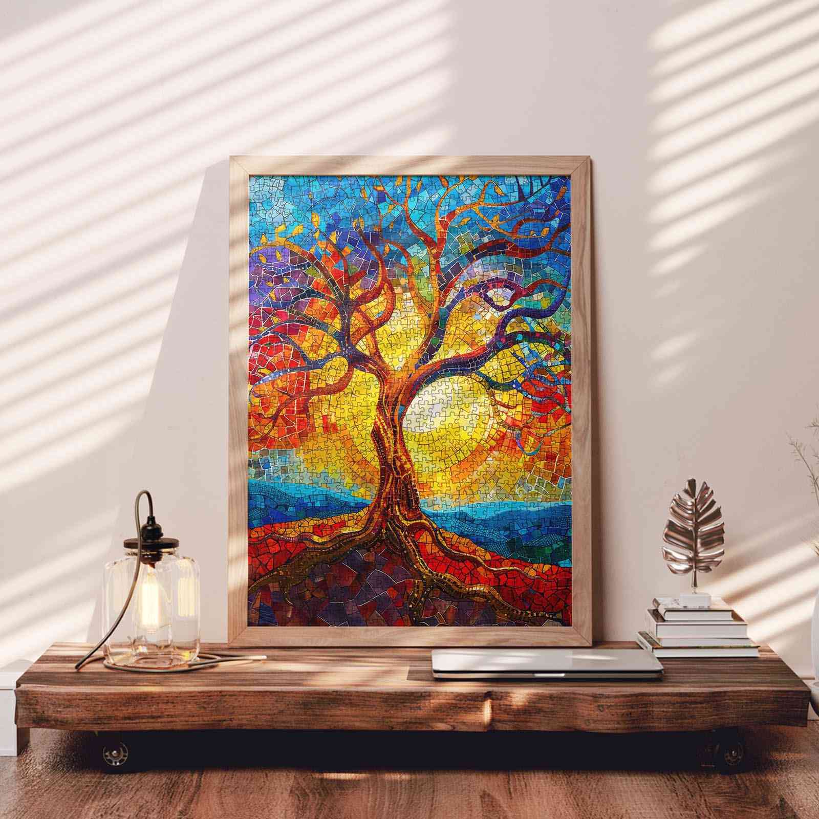 tucocoo-colorful-tree-stained-glass-puzzle-1000-teile-bunt image 3