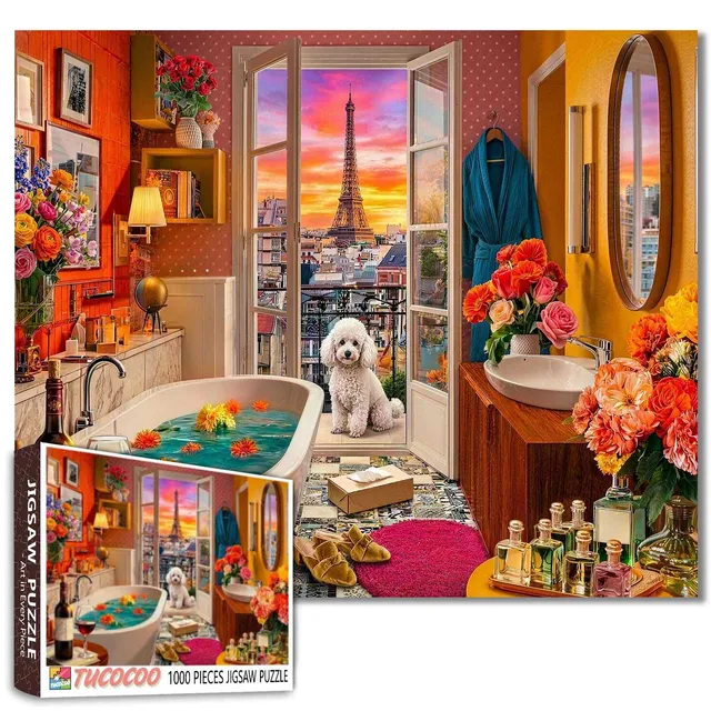tucocoo-jigsaw-puzzles-paris-eiffel-tower-puzzle-1000-teile image 1