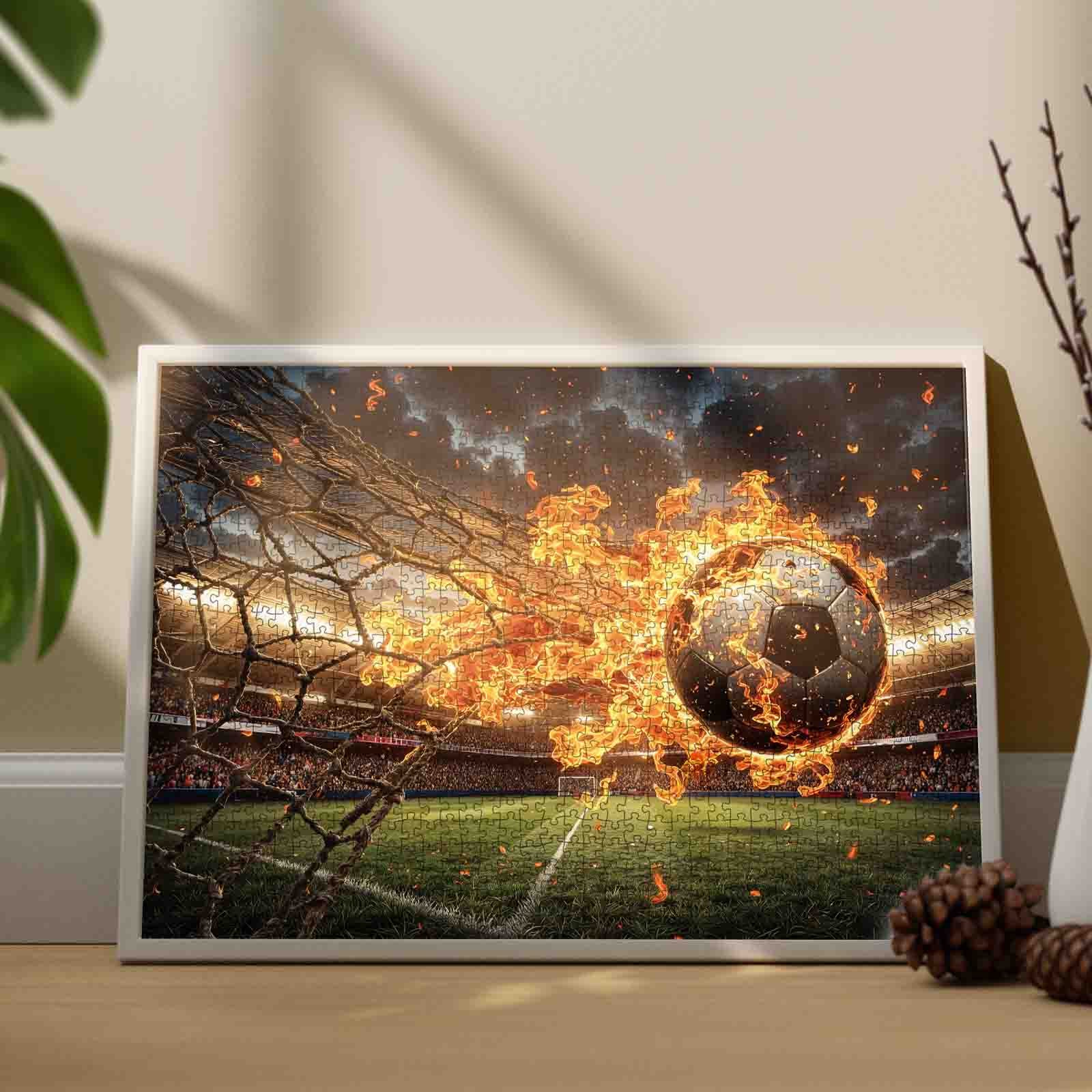tucocoo-fu-ball-stadion-jigsaw-puzzle-1000-teile-burning-ball image 3