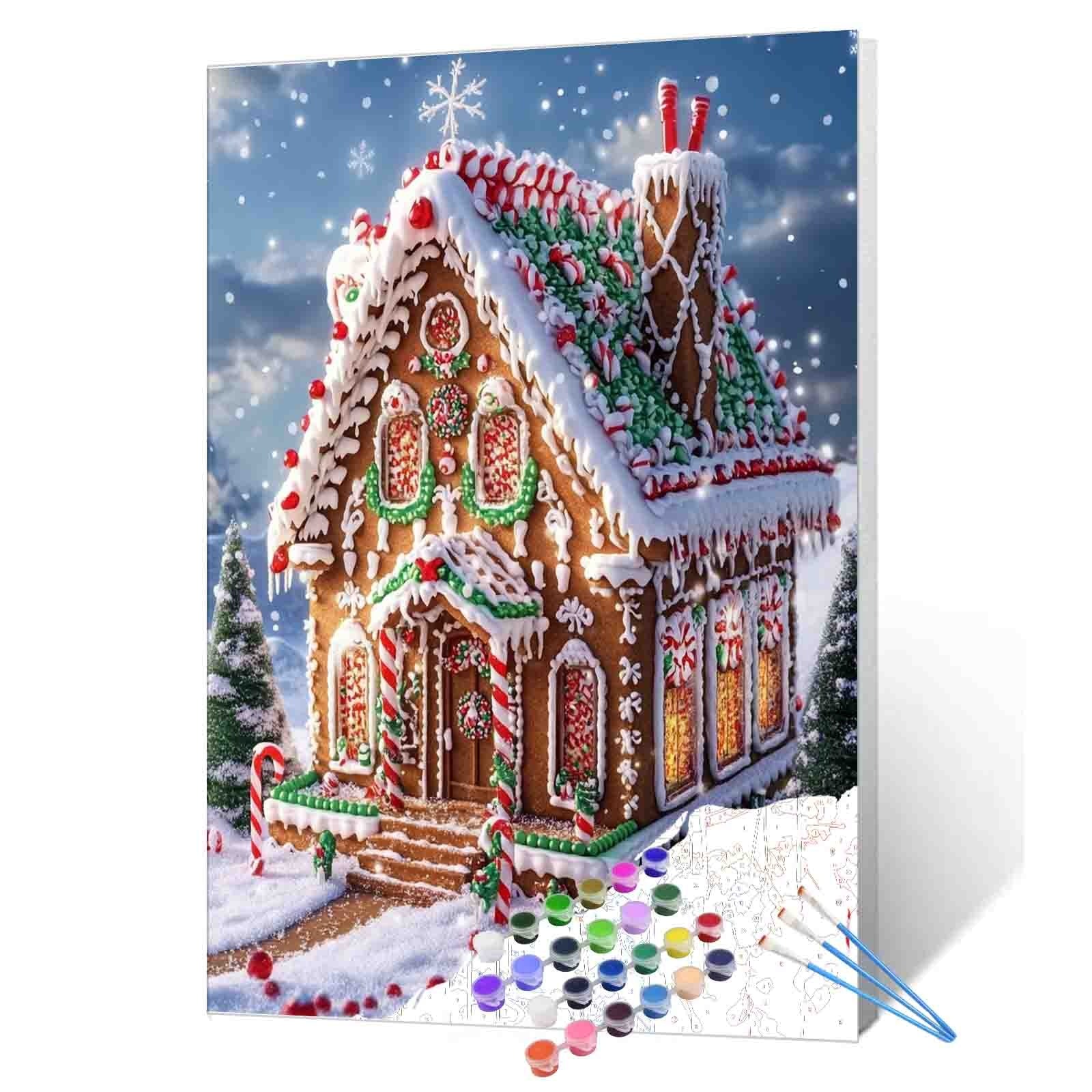 tucocoo-paint-by-numbers-gingerbread-house-bild-40x50-haus image 1