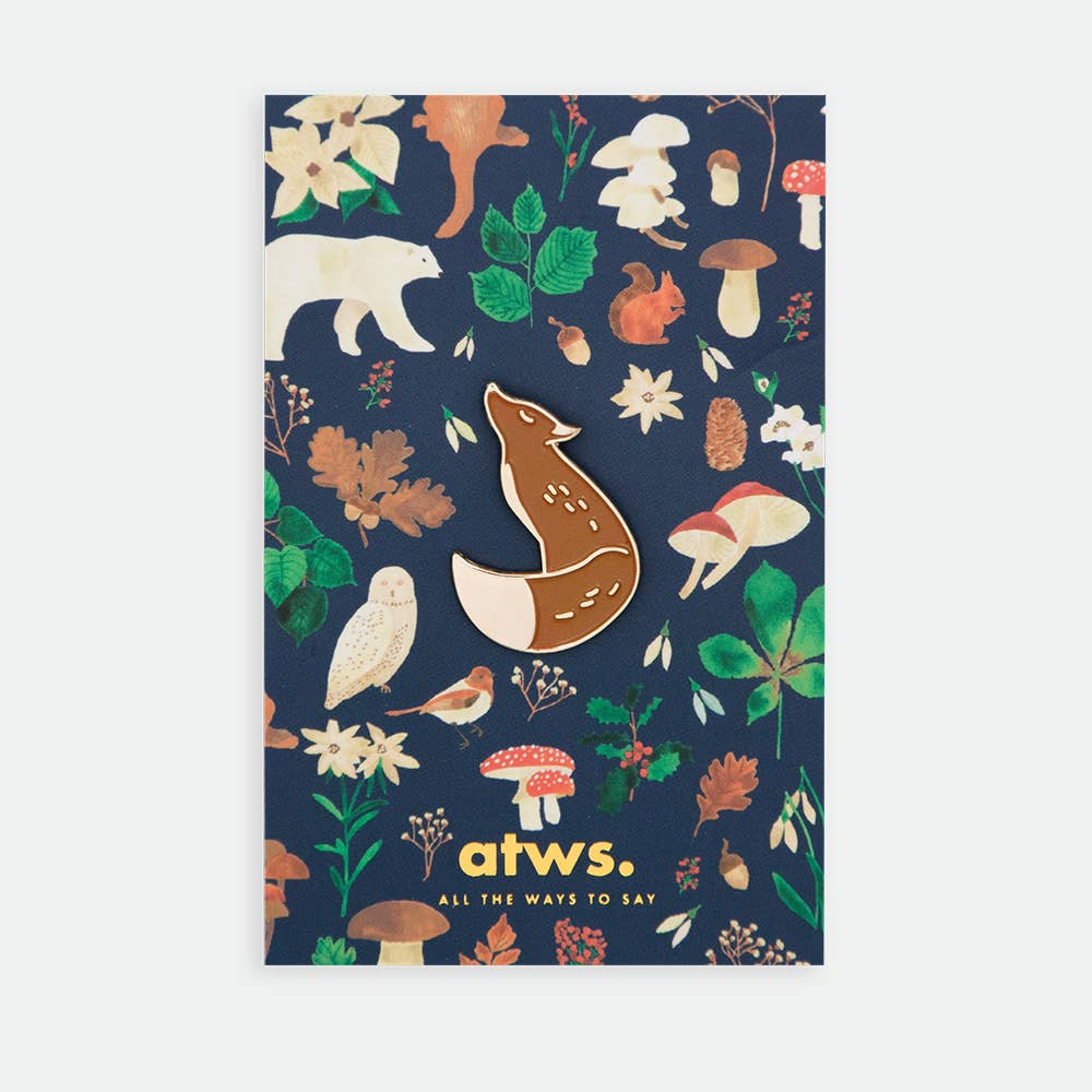 all-the-ways-to-say-pins-brown-fox-pin-emaille-vergoldet image 1