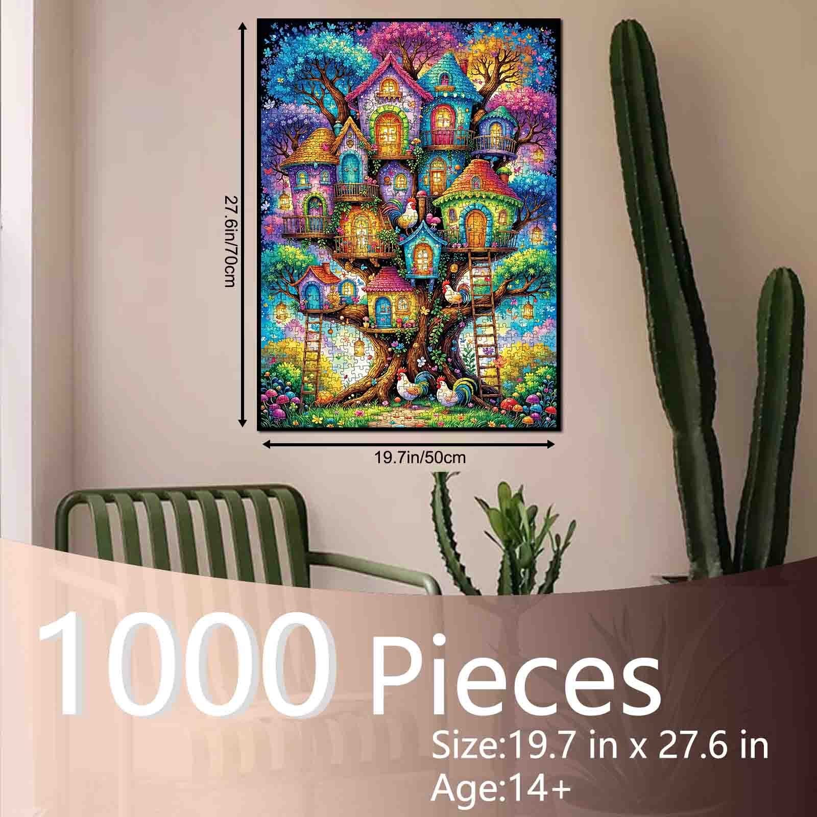 tucocoo-fantasy-treehouse-village-puzzle-1000-teile image 5
