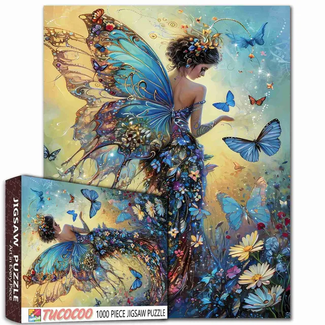 tucocoo-fee-in-blauem-kleid-puzzle-1000-teile-fantasy image 1