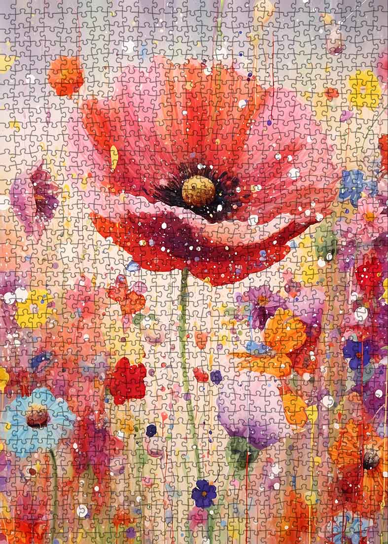tucocoo-jigsaw-puzzles-red-poppy-puzzle-1000-teile-blumen image 2