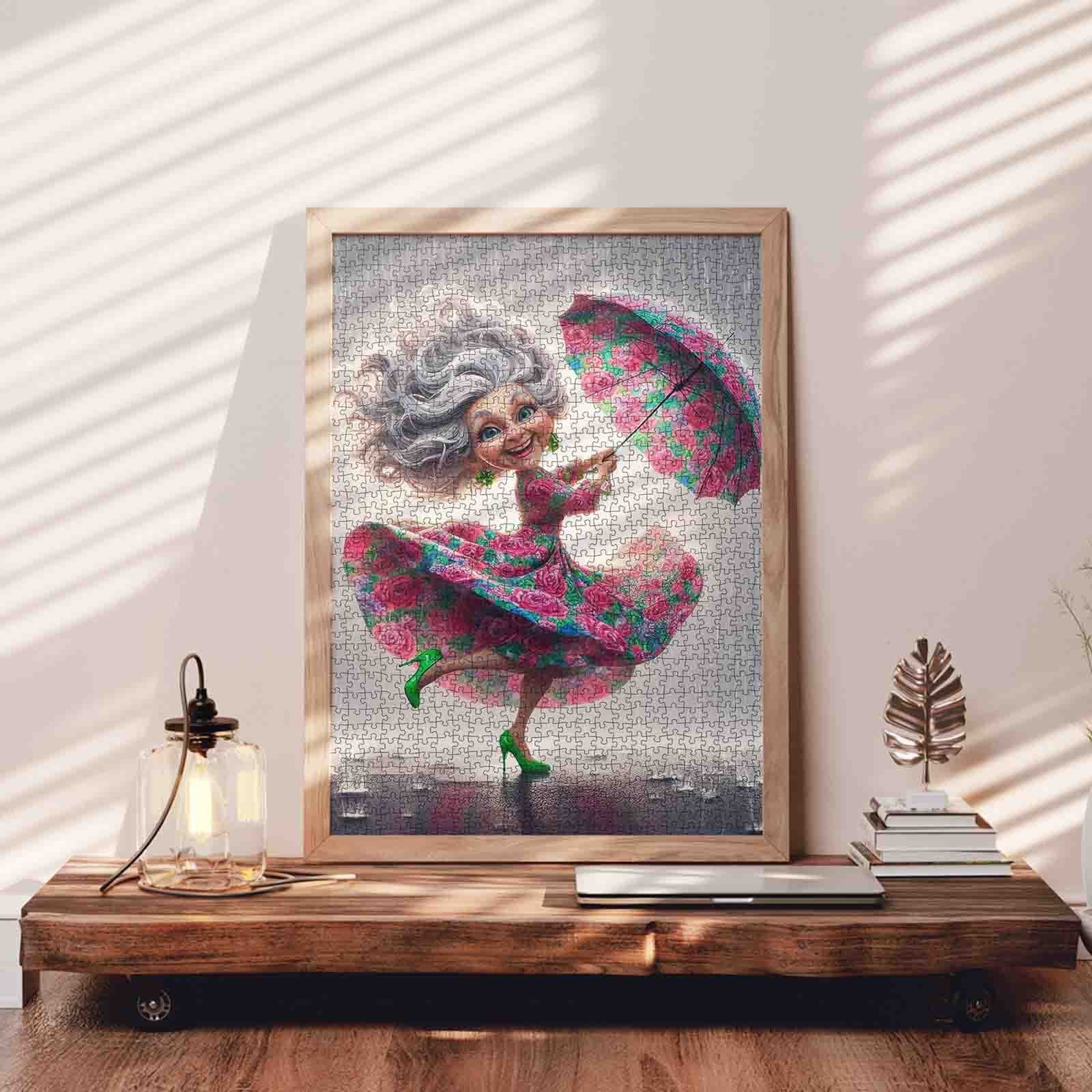 tucocoo-dancing-grandma-in-rain-puzzle-1000-teile image 3