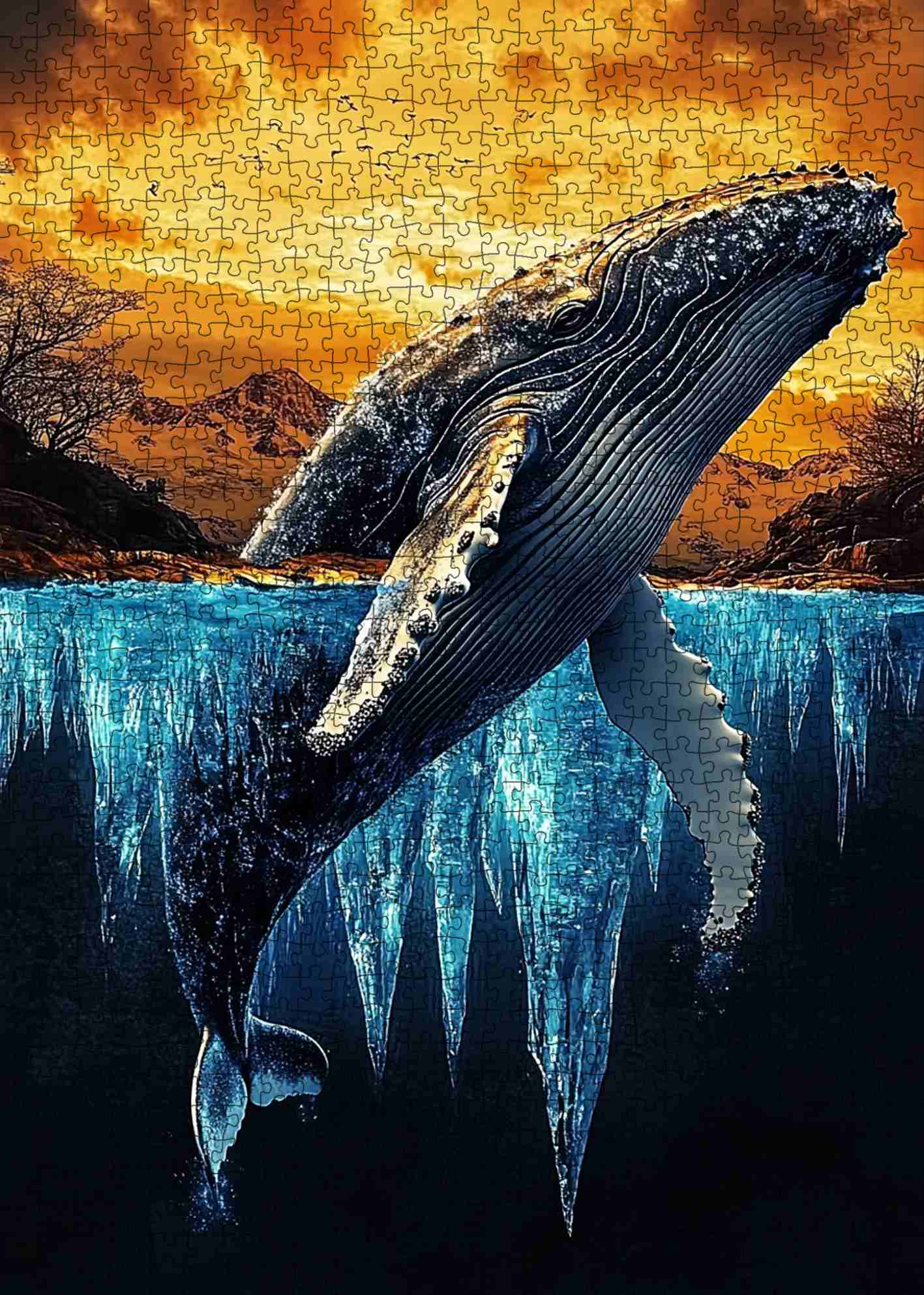 tucocoo-majestic-whale-sunrise-puzzle-1000-teile-wal image 2