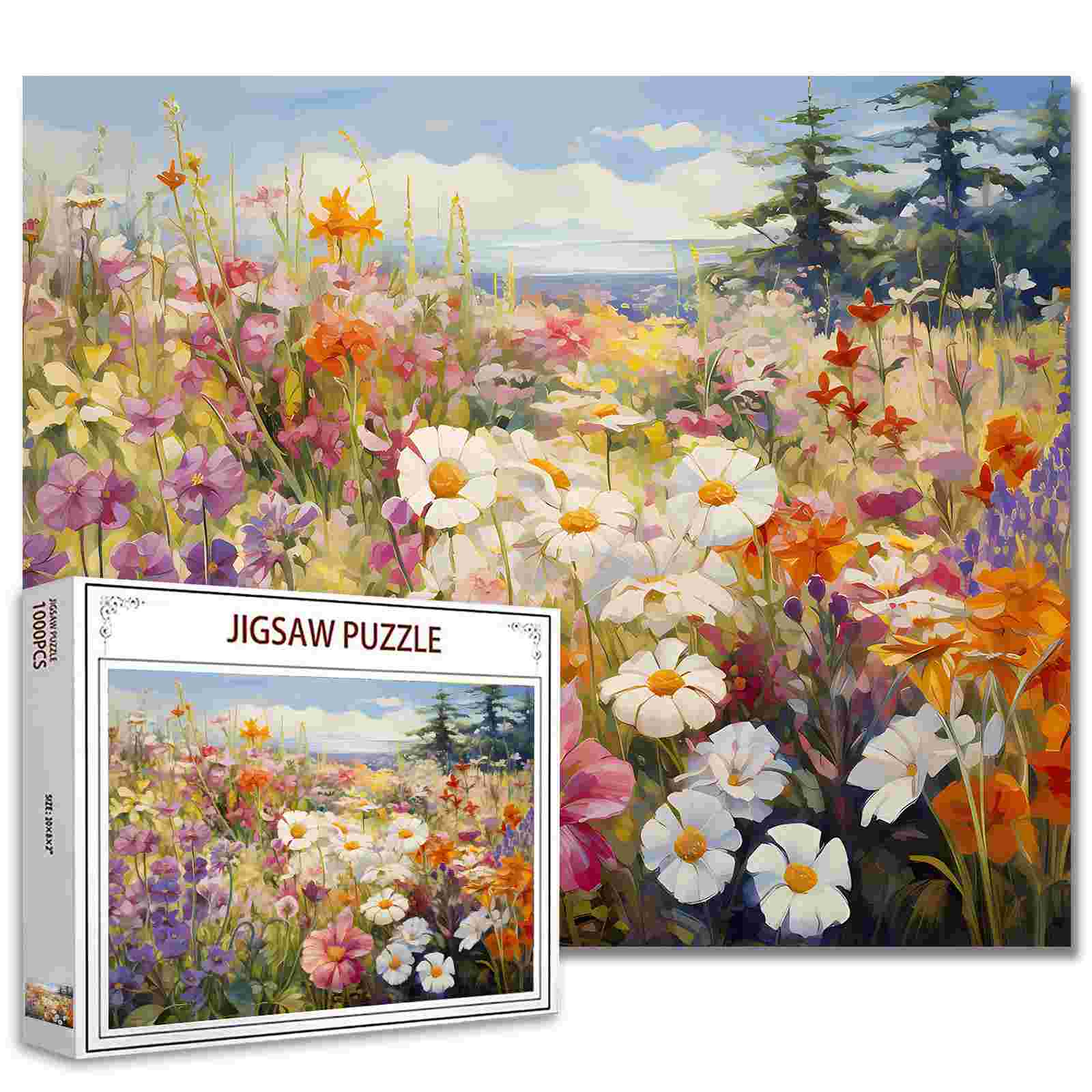 tucocoo-colorful-wildflowers-puzzle-1000-teile-blumenwiese image 1