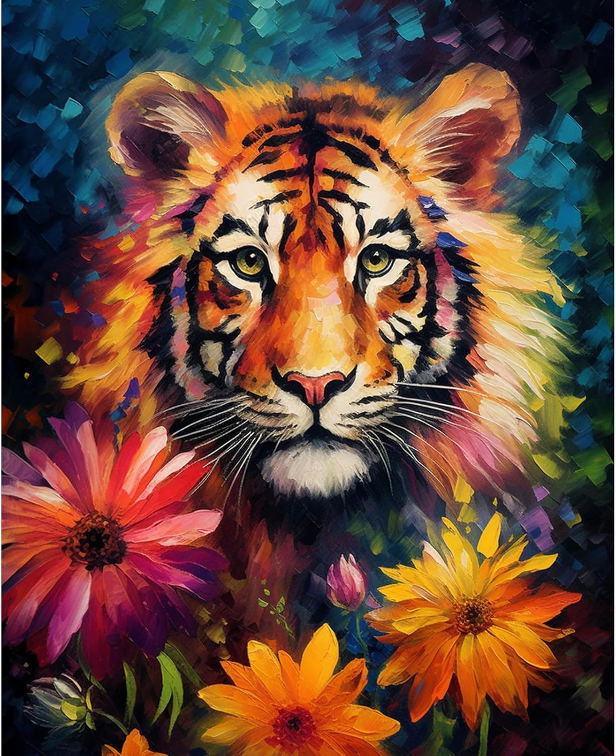 tucocoo-abstract-tiger-malen-nach-zahlen-40x50-tiere image 2