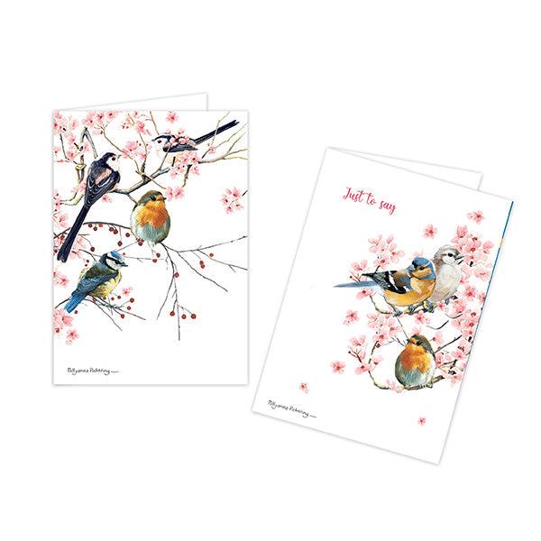 otter-house-birds-blossom-berries-blankokarten-12er image 2