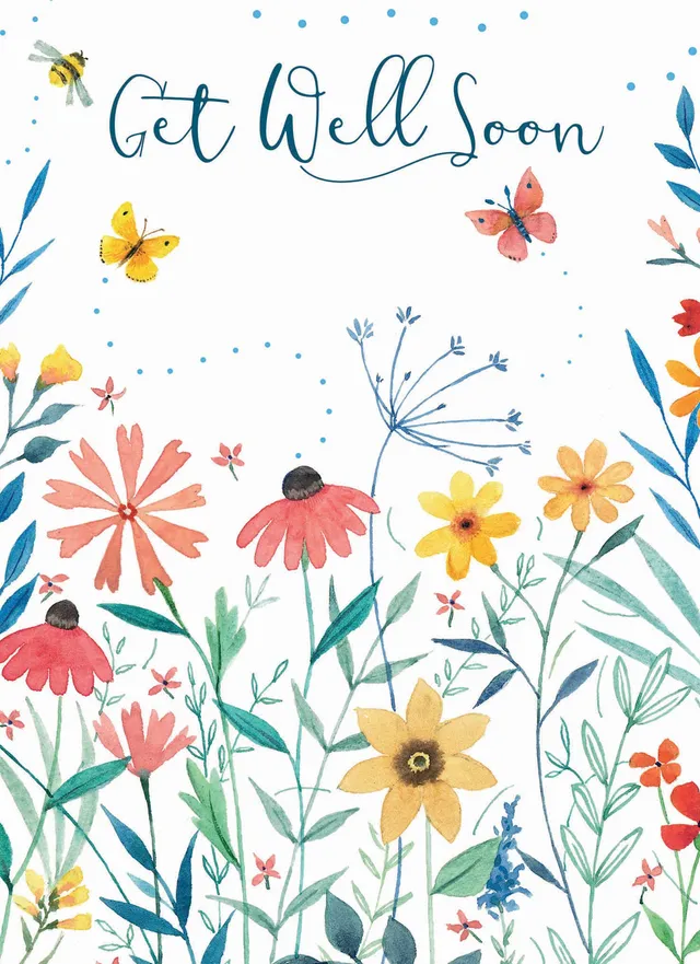 otter-house-get-well-flowers-genesungskarte-blumen image 1
