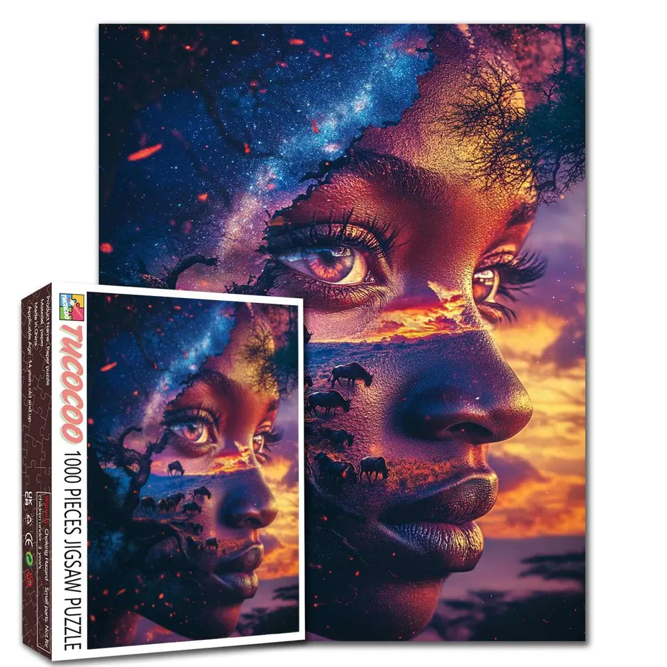 tucocoo-african-sunset-dream-puzzle-1000-teile-savanne image 1