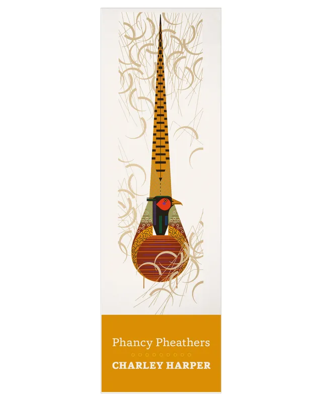 pomegranate-charley-harper-phancy-pheathers-lesezeichen-v-gel image 1