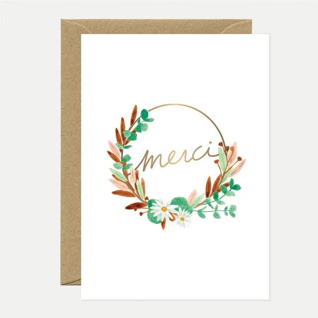 all-the-ways-to-say-merci-couronne-dankeskarte-goldfolie-a6 image 1