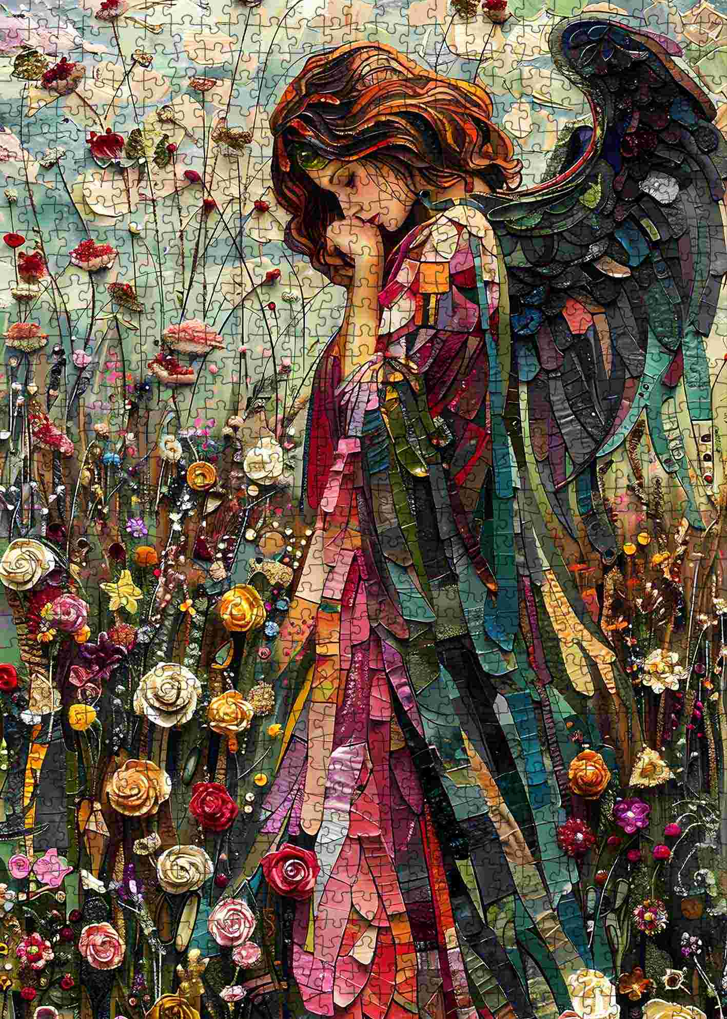 tucocoo-graceful-angel-1000-teile-puzzle-glasfenster image 2