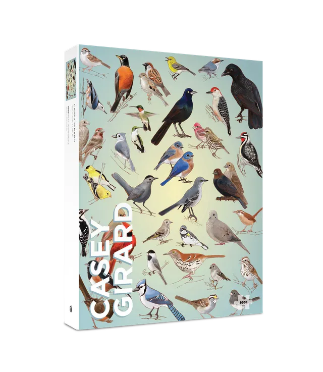 pomegranate-casey-girard-backyard-birds-puzzle-1000-teile-v-gel image 1
