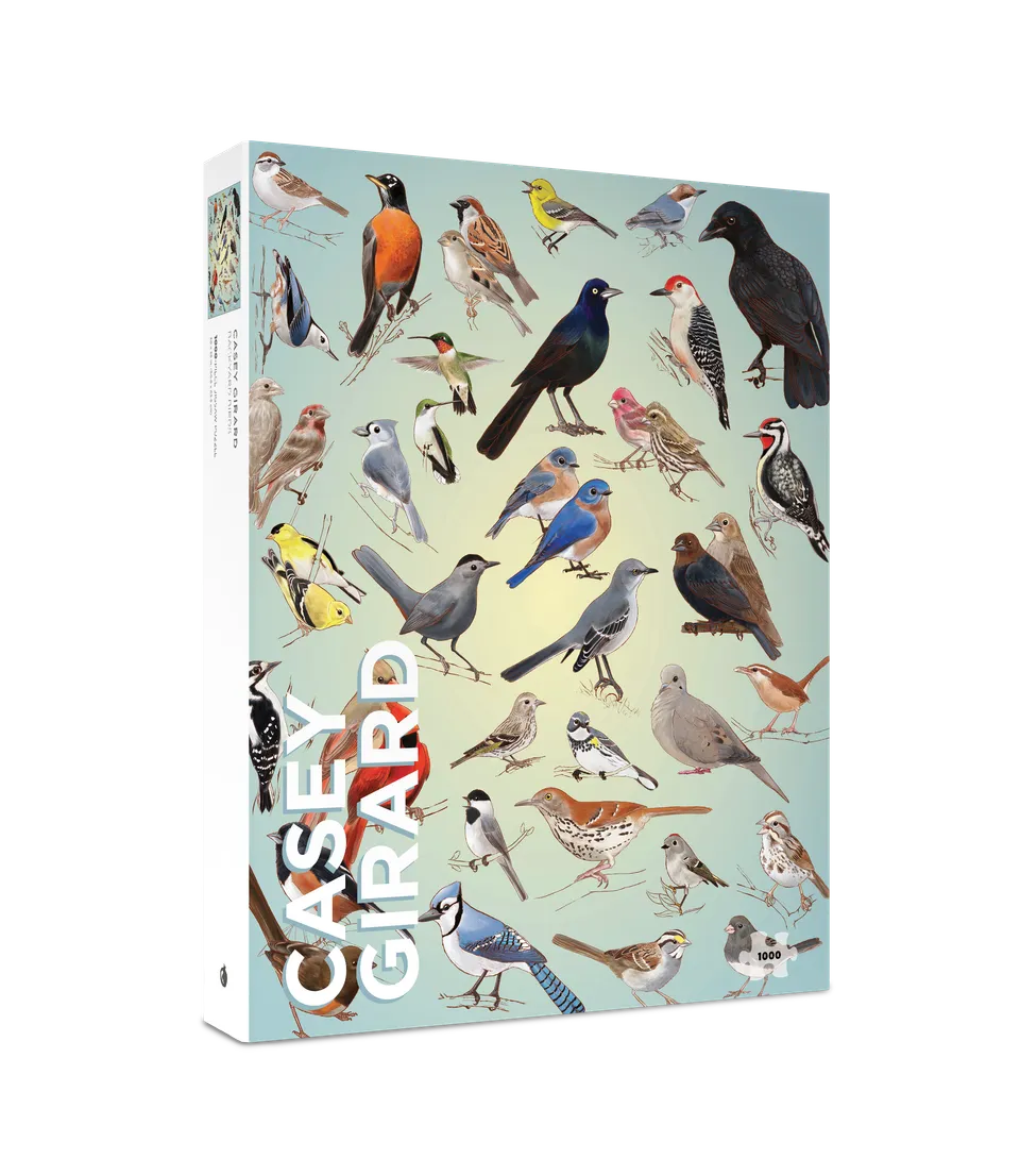 pomegranate-casey-girard-backyard-birds-puzzle-1000-teile-v-gel image 1
