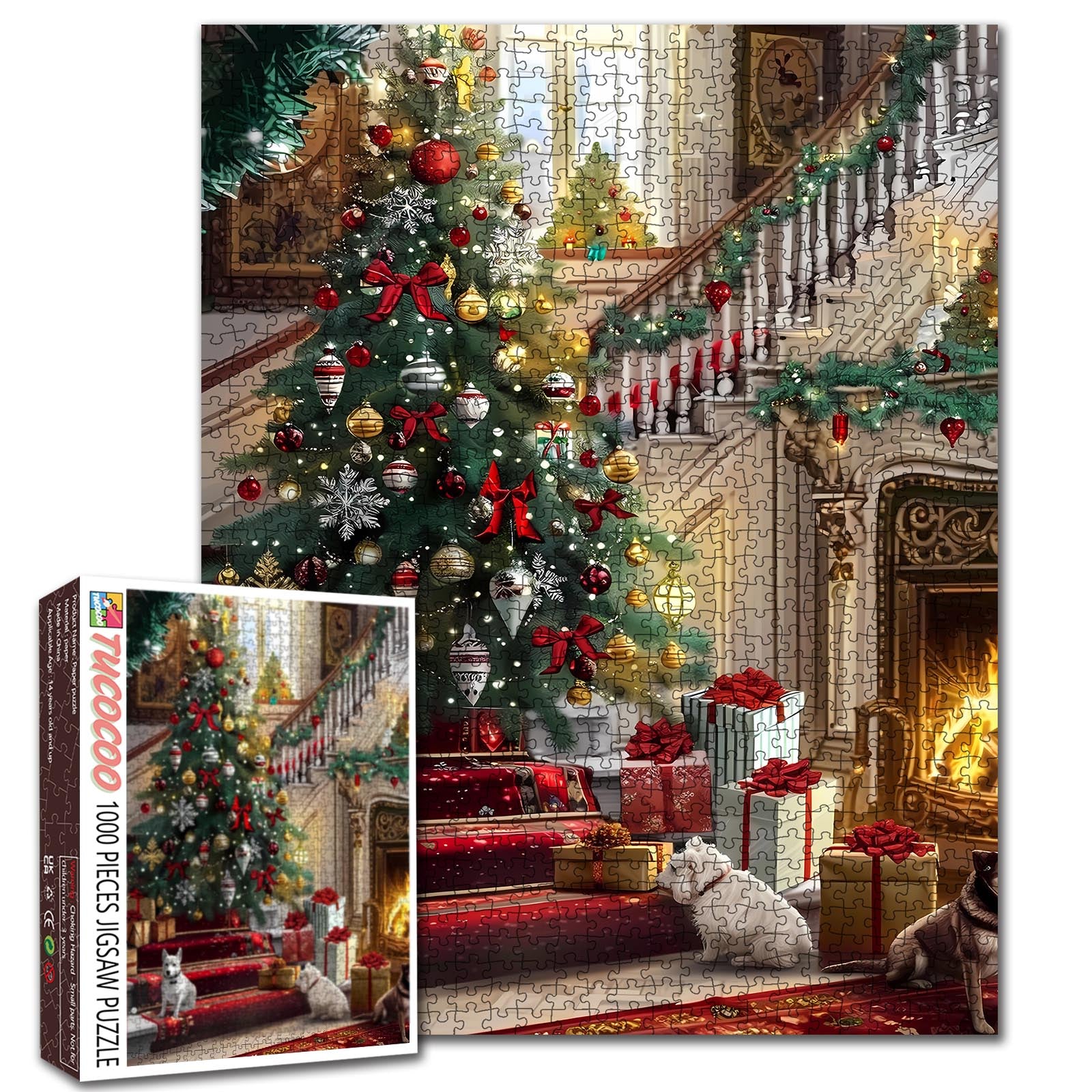 tucocoo-grand-christmas-hall-puzzle-1000-teile-weihnachten image 1