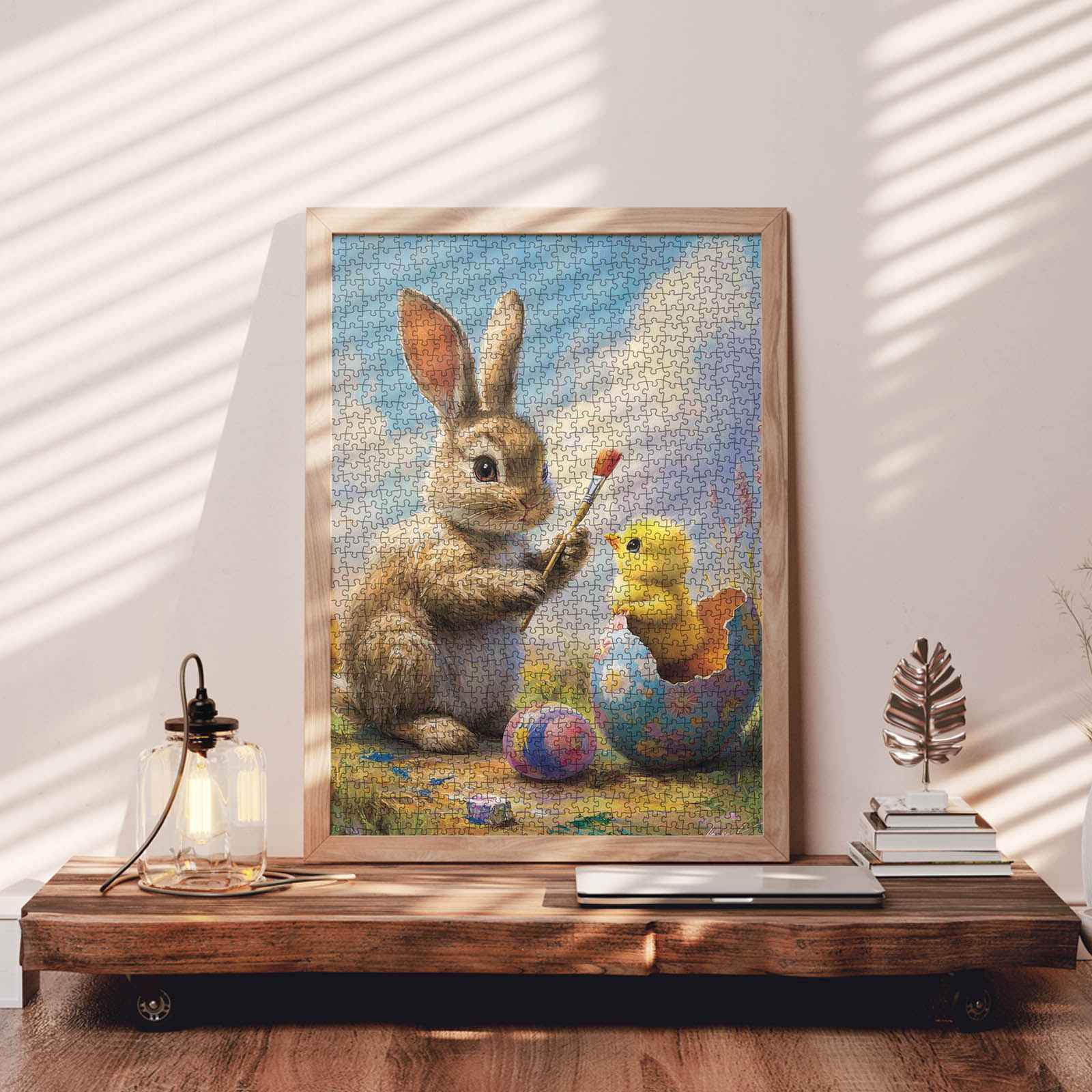 tucocoo-easter-bunny-and-baby-chick-puzzle-1000-teile image 3