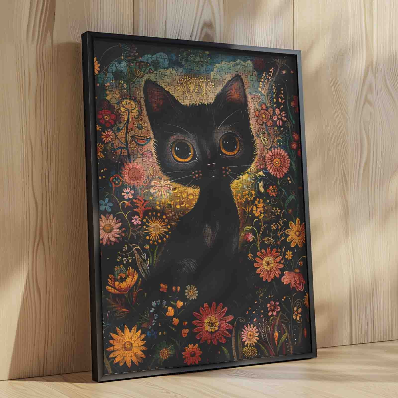 tucocoo-jigsaw-midnight-floral-cat-dream-puzzle-1000-teile-katze image 4