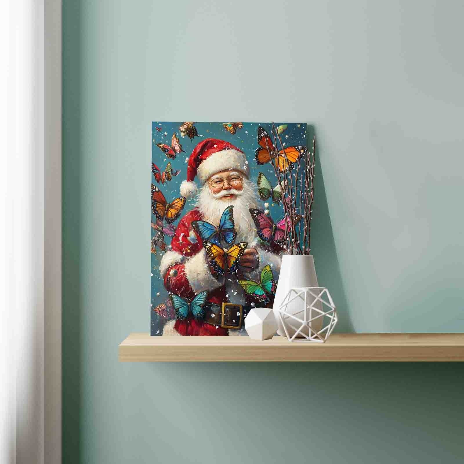 tucocoo-paint-by-numbers-santa-with-colorful-butterflies-malset-40x50-weihnachte image 3