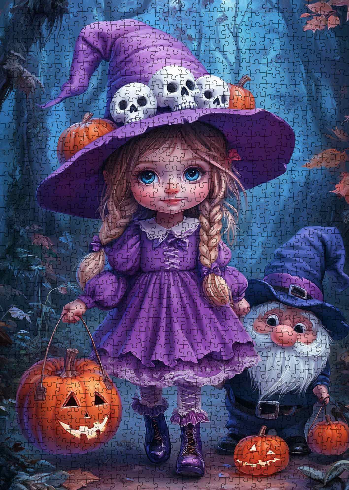 tucocoo-halloween-purple-girl-puzzle-1000-teile-m-dchen image 2