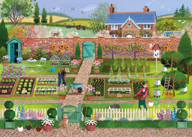otter-house-kitchen-garden-1000-teile-puzzle-tom-atkinson image 1