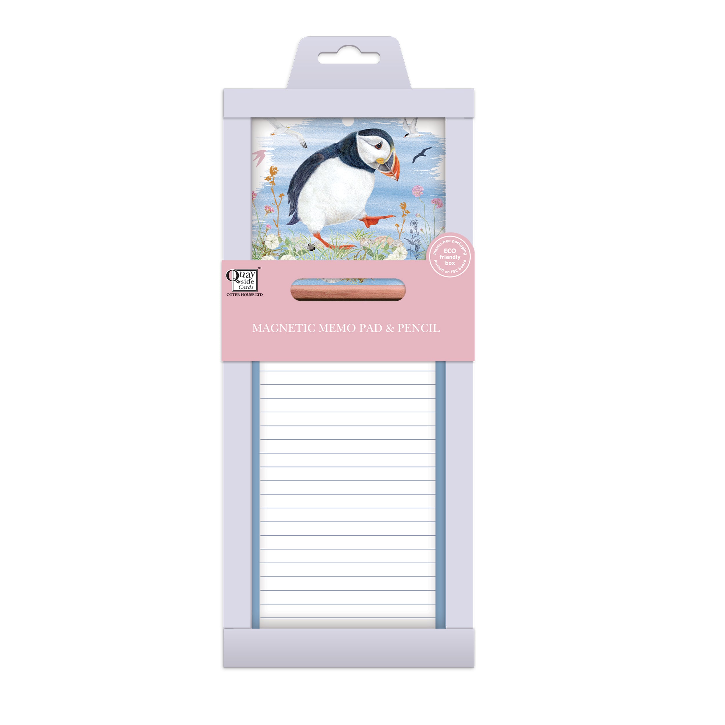 otter-house-puffin-memo-block-magnetisch-mit-mini-bleistift image 2