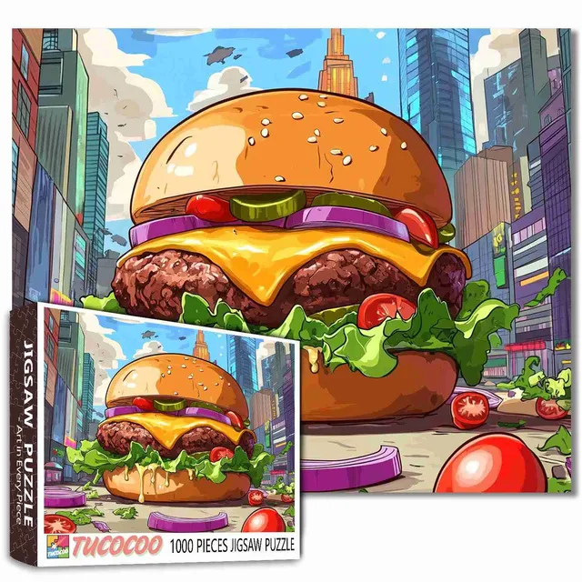 tucocoo-jigsaw-puzzles-city-burger-puzzle-1000-teile image 1