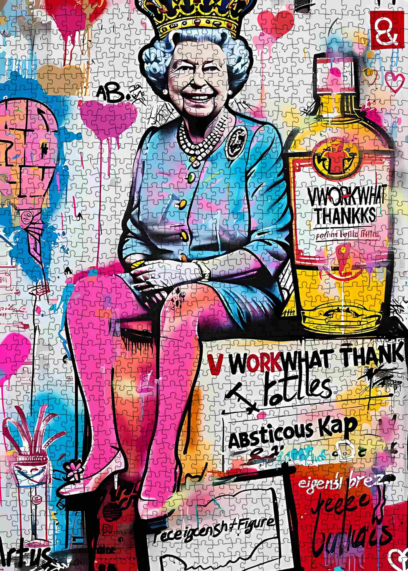 tucocoo-graffiti-queen-pop-art-puzzle-1000-teile-street-art image 2