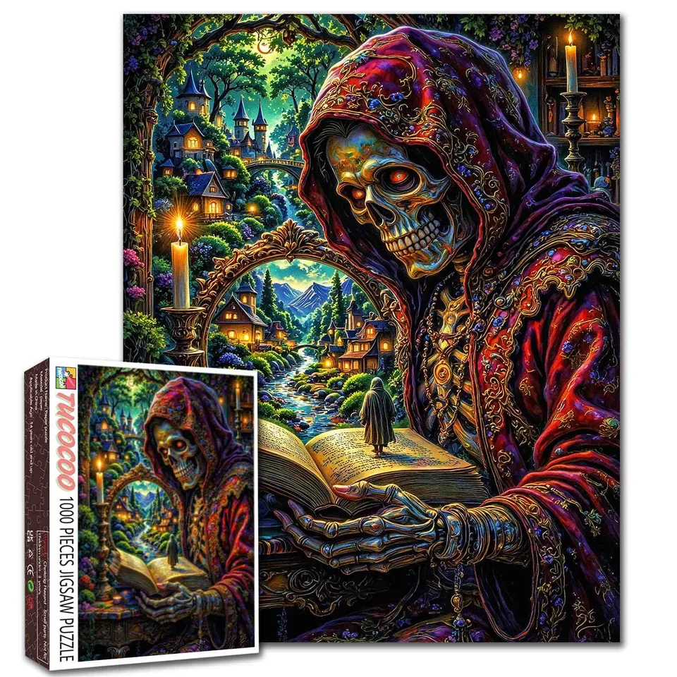 tucocoo-jigsaw-puzzles-mystic-grim-reaper-fantasy-puzzle-1000t image 1